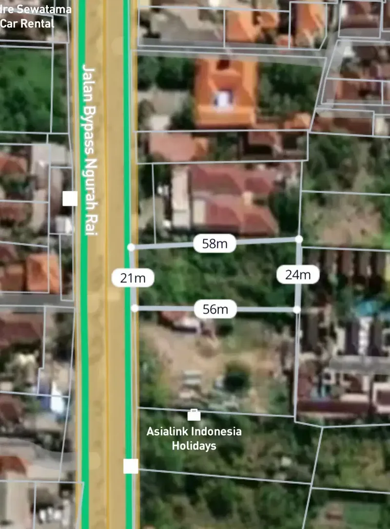 Dijual Tanah Kawasan Ramai Jalan By Pass Ngurah Rai Sanur - Real Estate in Bali