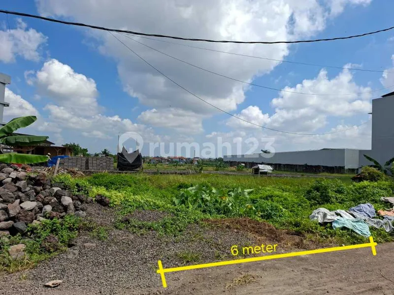 Dijual Tanah SHM Hadap Timur di Cokroaminoto, Akses Jalan 6 Meter - Bali in Bali