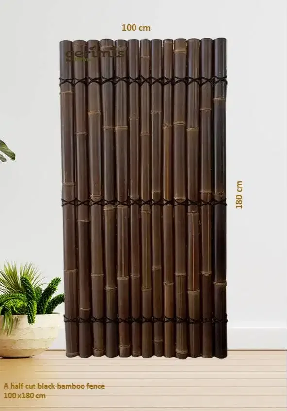pagar bambu hitam estetis - Home & Garden in Bali