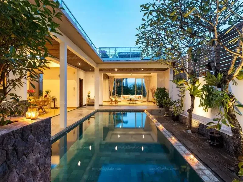 FOR RENT VILLA OCEAN VIEW 5BR LOKASI PREMIUM NUSA DUA CLUSTER - Real Estate in Bali