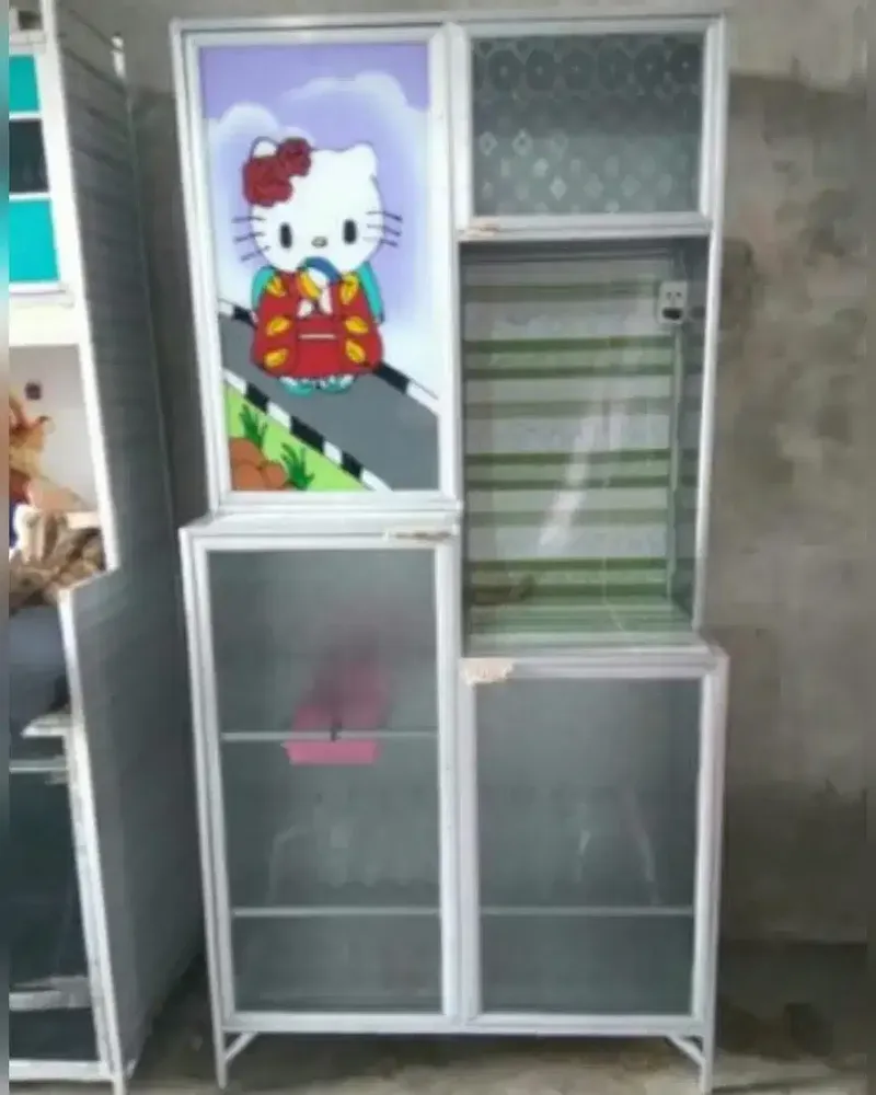 Rak piring full almunium 2 pintu karakter - Home & Garden in Bali