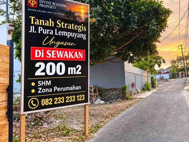 Tanah Sewa 2 are Jl Pura lempuyang Ungasan - Real Estate in Bali