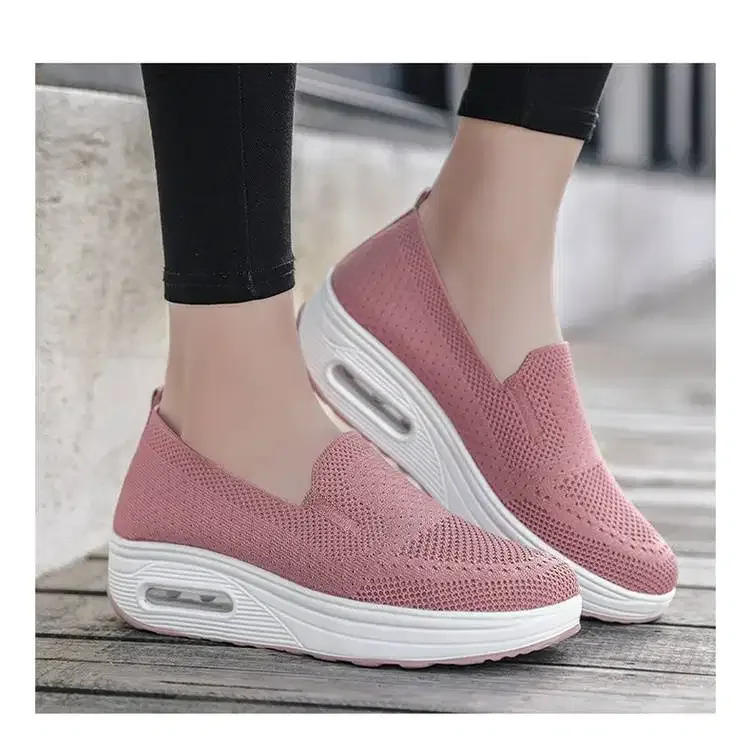 Sepatu Sneakers Wanita Sepatu Sport Rajut Wanita (hak tinggi 3 cm) - Fashion in Bali