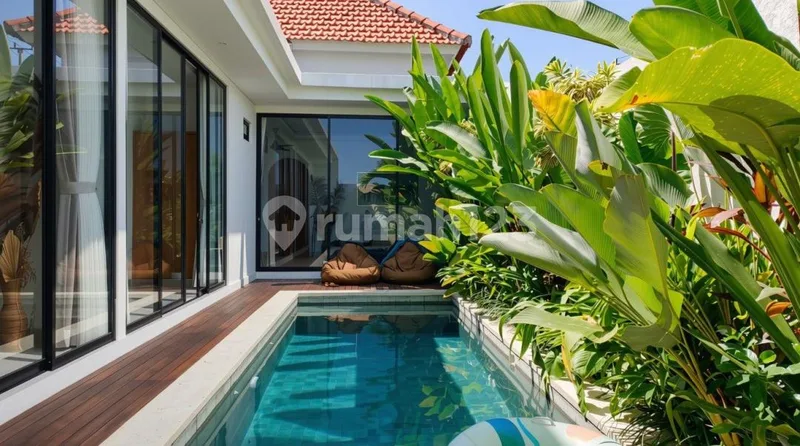 Yearly Rent 2 Bedrooms Modern Villa Furnished In Canggu Bali - Real Estate in Bali