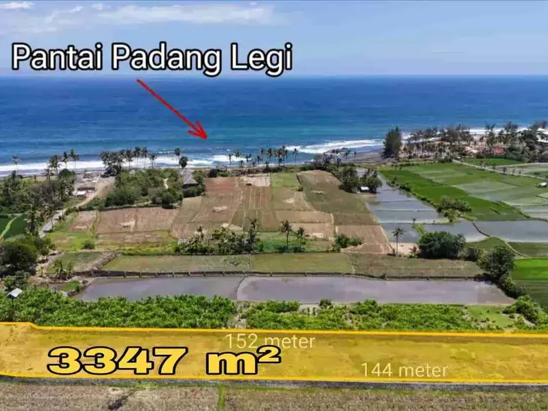 Tanah 250m ke Pantai Padang Legi, View Laut - Real Estate in Bali