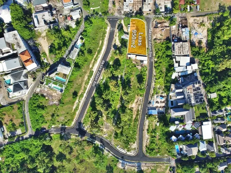 DIJUAL SEBIDANG TANAH OCEAN VIEW DI KAWASAN WISATA PANTAI BINGIN PECATU BALI - Real Estate in Bali