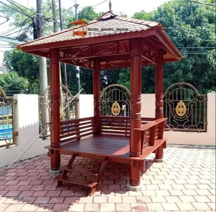 GAZEBO KAYU GLUGU MINIMALIS MURAH DAN BERKUALITAS - Home & Garden in Bali