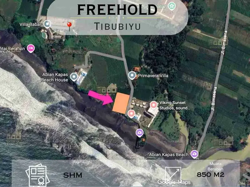 Dijual Tanah Los Pantai Pasut - Tabanan, Bali - Bali in Bali