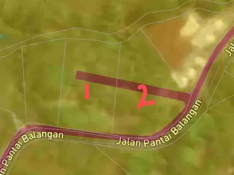 Lahan Komersial Balangan 75 Meter Hook Dekat Pantai - Bali in Bali