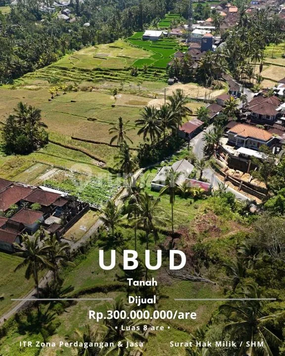 Tanah Ubud Tegallalang Samping Sungai Zona Perdagangan - Real Estate in Bali