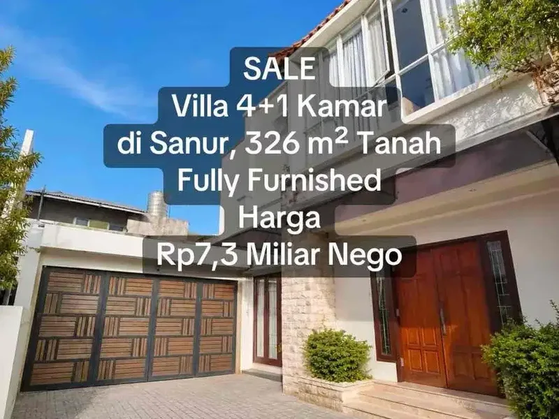 SALE Villa 4+1 Kamar Sanur Fully Furnished - Bali in Bali
