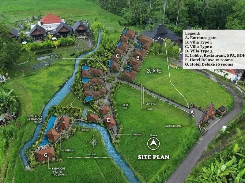 For Lease Exclusive Land Ubud - Real Estate in Bali
