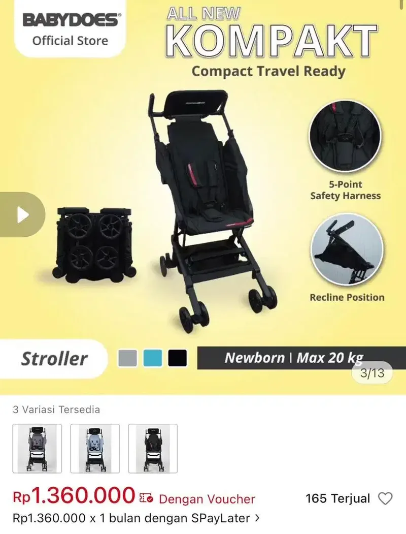 Stroller Babydoes Compact kit - Baby & Kids in Bali