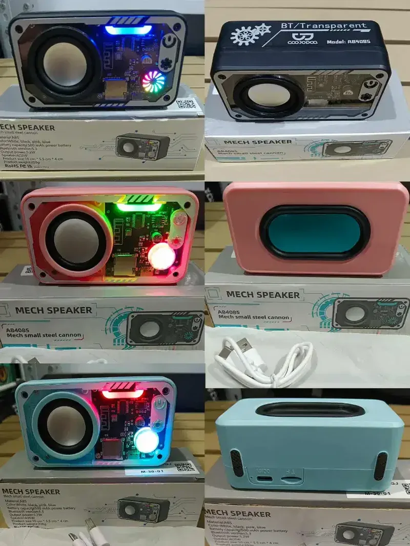 PROMO 80rb BARU-Dijual Speaker Bluetooth Mini RGB LED Transparan - Hobbies & Sports in Bali