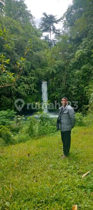 Tanah 98 Are Berisi Air Terjun Pinggir Aspal Lemukih Buleleng Bali - Real Estate in Bali