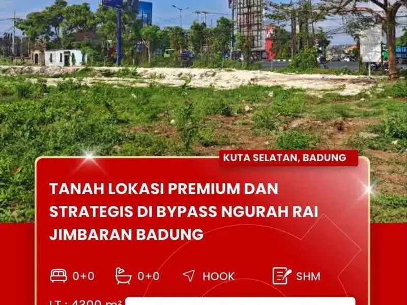 DIJUAL TANAH SANGAT STRATEGIS DEKAT UDAYANA JIMBARAN BALI - Bali in Bali