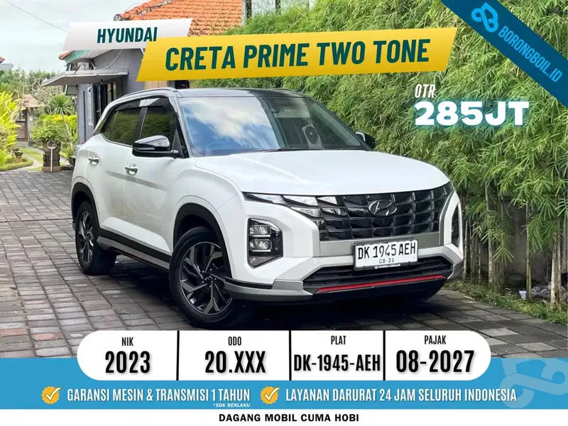 LOW KM TERMURAH || Hyundai Creta Prime AT 2023 Two Tone - Bali in Bali