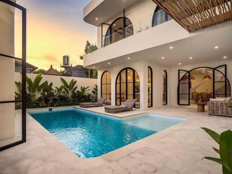 Villa Mewah Mediterania View Sawah di Canggu - Real Estate in Bali