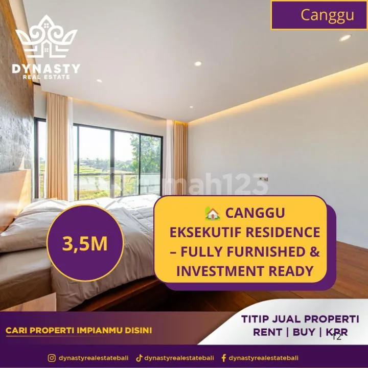 Dijual - Modern Leasehold Villa di Canggu - Real Estate in Bali