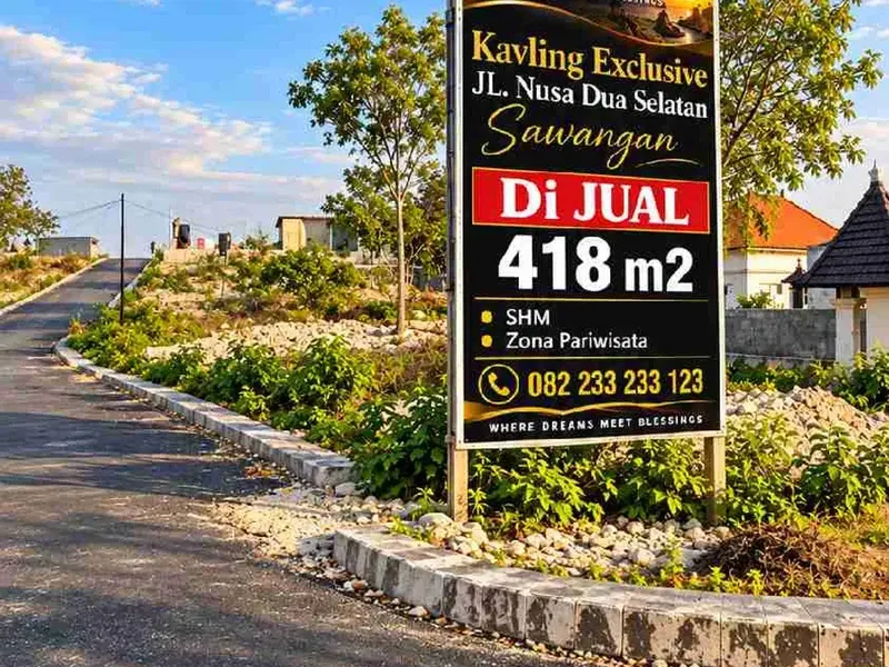 Tanah Kavling dekat Kempinski  Hotel Jl Nusa dua selatan - Real Estate in Bali