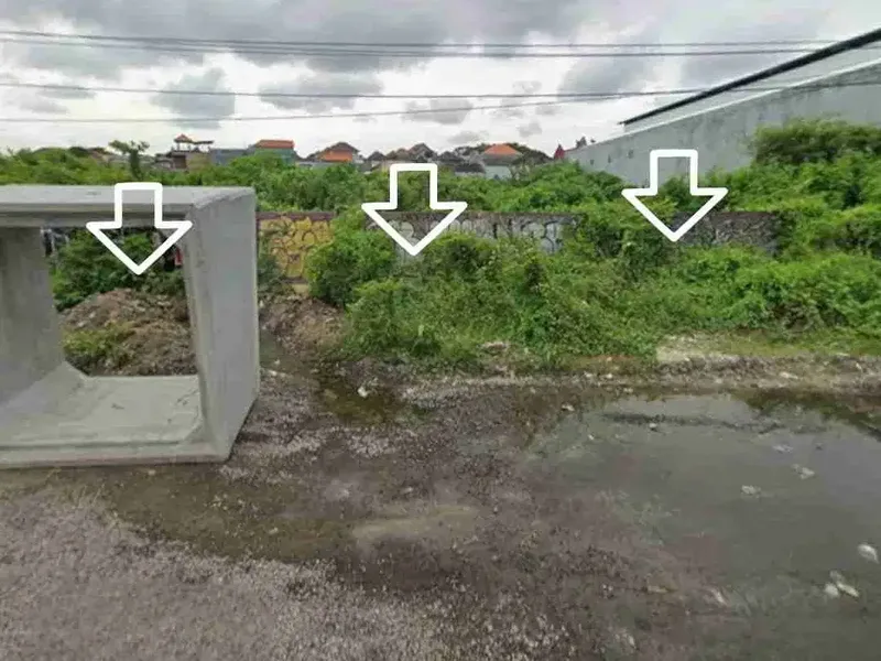 Tanah komersil Strategis raya teuku umar barat Kerobokan Bali - Real Estate in Bali