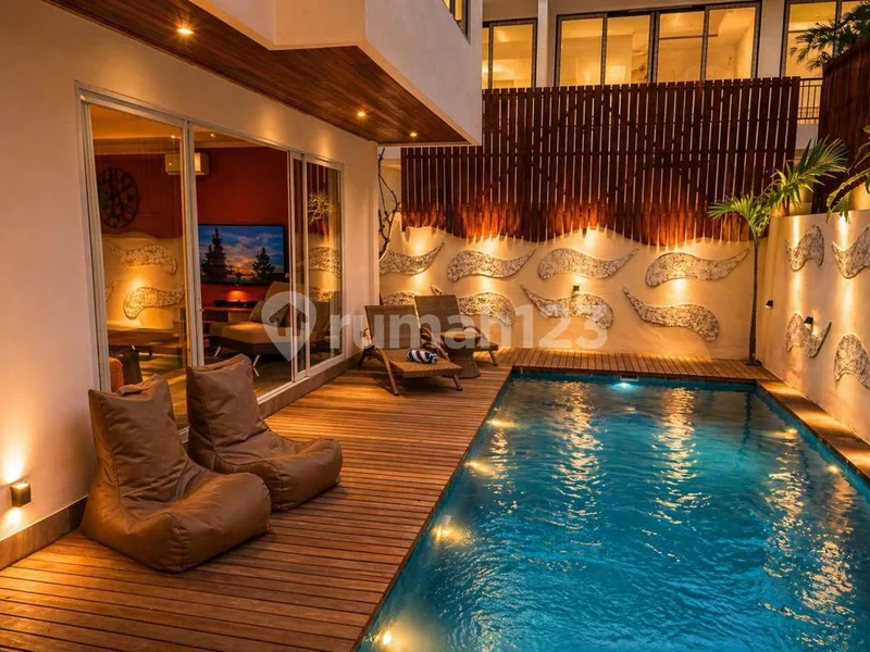 Villa Tropis Cantik 3 Kamar Tidur di Tibubeneng, Canggu - Real Estate in Bali