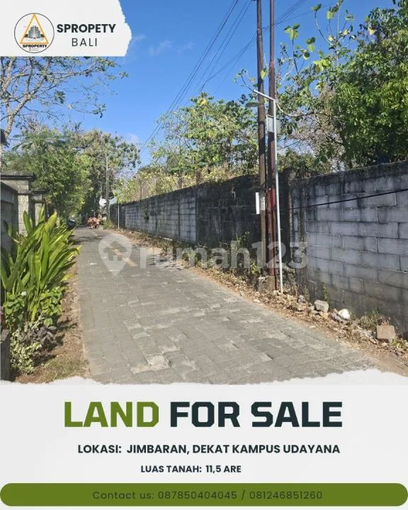 Dijual Cepat Tanah Belakang Samping Mall Jimbaran Dekat Kampus Udayana - Real Estate in Bali