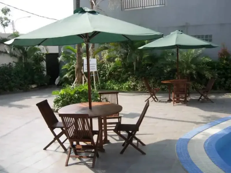 Tenda waterporff,payung jati,kursi lipat,kursi makan murah,payung - Bali in Bali