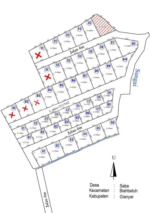 Dijual Tanah Kavling Area Blahbatuh Gianyar Dekat ke Sanur Bali - Real Estate in Bali