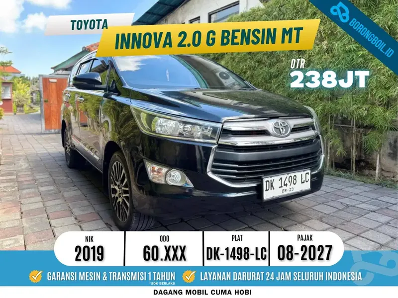 [ ISTIMEWA ] Toyota Kijang Innova 2.0 G MT 2019 Hitam - Vehicles in Bali