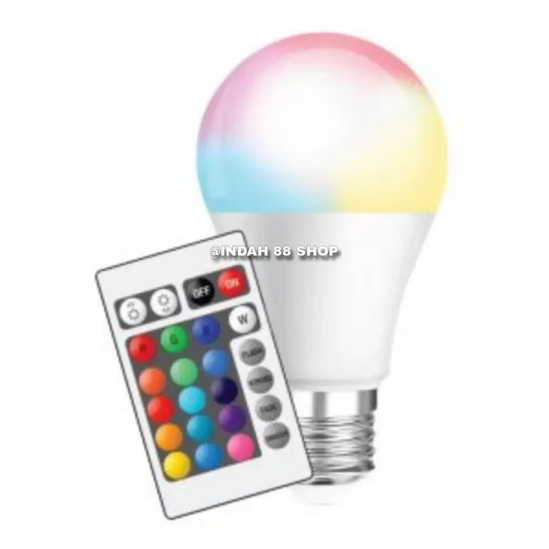 Bola Lampu LED RGB Visero / Bohlam Warna LED + Remote - Home & Garden in Bali