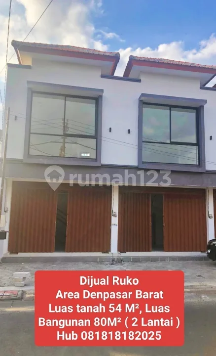 Dijual Ruko Area Denpasar Barat Strategis - Bali in Bali