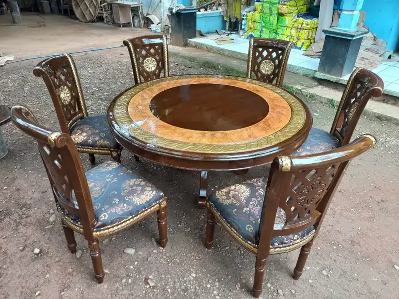 Meja makan bundar k6 bayar cod - Home & Garden in Bali