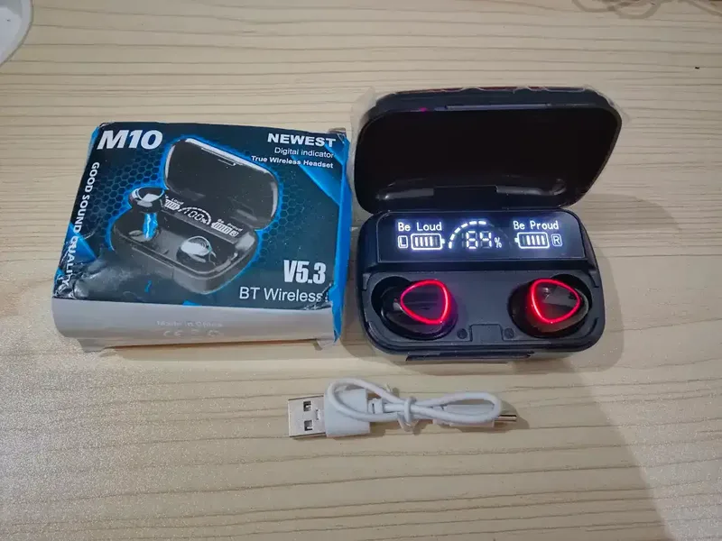 Headset Handsfree earphone bluetooth Led Smart with Powerbank - Electronics in Bali