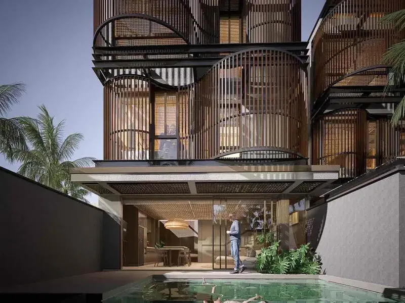 SMART INVESTMENT APARTMENT PRIVATE POOL LEASEHOLD 30 YEARS IN THE PRIME AND STRATEGIC LOCATION AT PERERENAN CANGGU - Real Estate in Bali