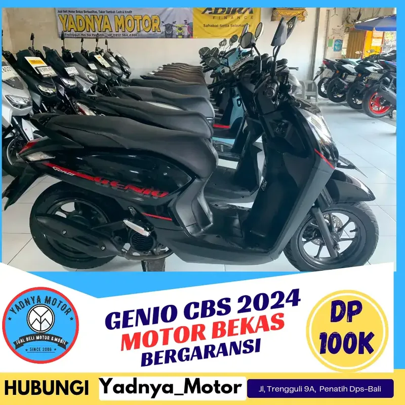 GENIO CBS 2024/YADNYA MOTOR - Vehicles in Bali