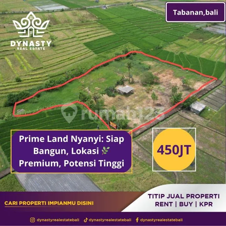 Lahan Premium Nyanyi - Siap Bangun, Siap Cuan :Rocket: - Bali in Bali