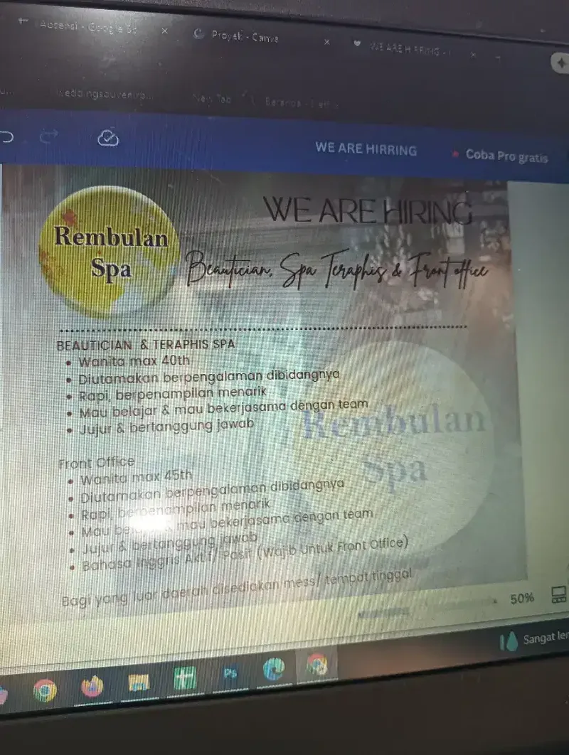 Lowongan Spa Diubud - Jobs in Bali