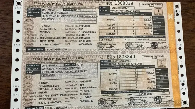Jasa samsat balik nama - Services in Bali