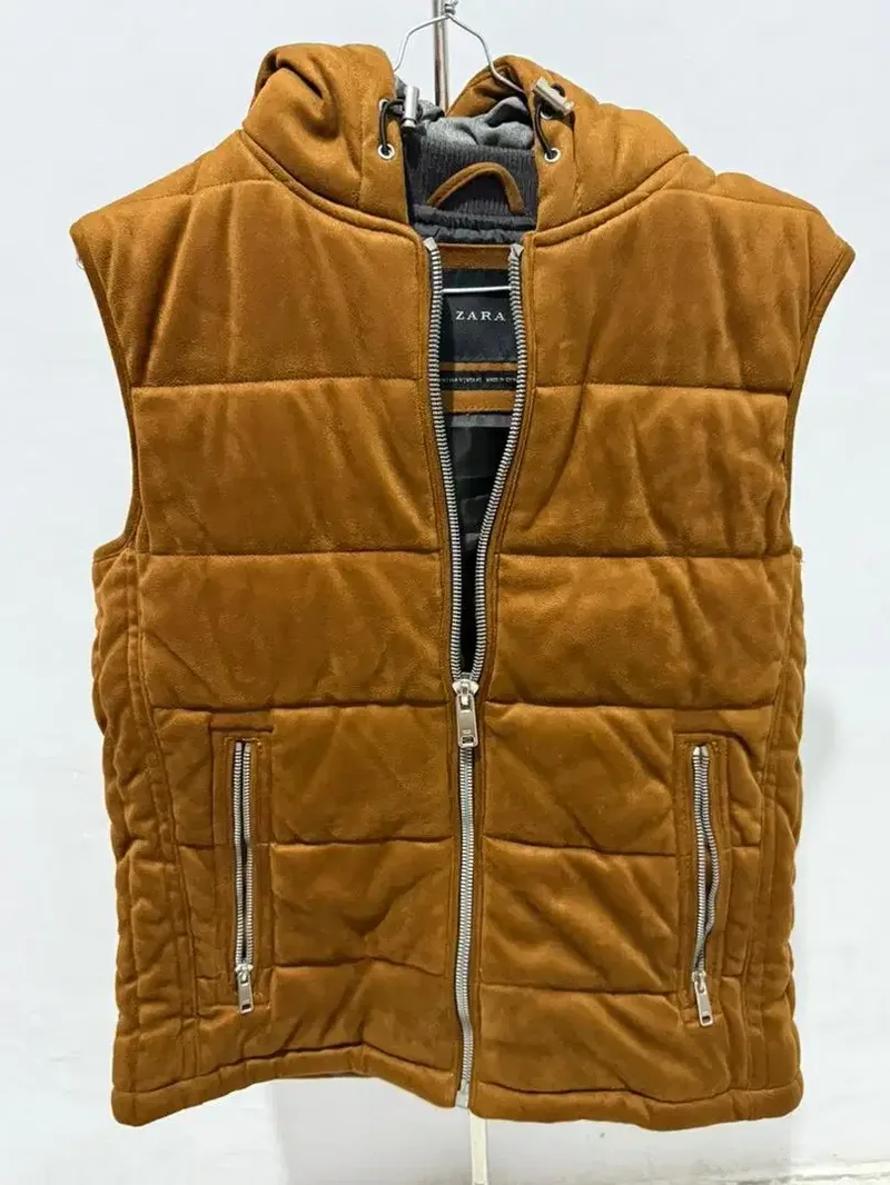 Zara Men Winter Vest Brown - Fashion in Bali