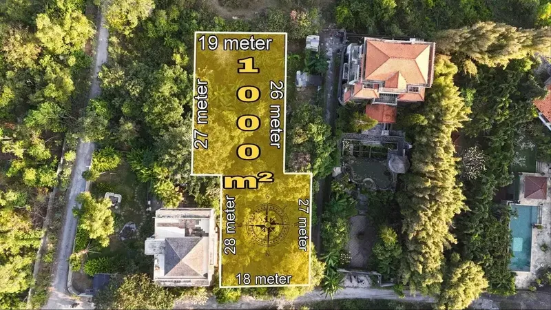 Tanah 1000m2 Strategis Dekat Pantai Balangan Jimbaran - Real Estate in Bali