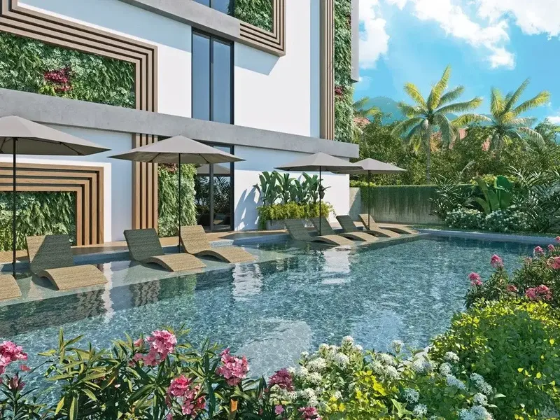 Apartemen dengan pemandangan laut hanya 1 menit dari Pantai Batu Bolong di jantung Canggu - Real Estate in Bali