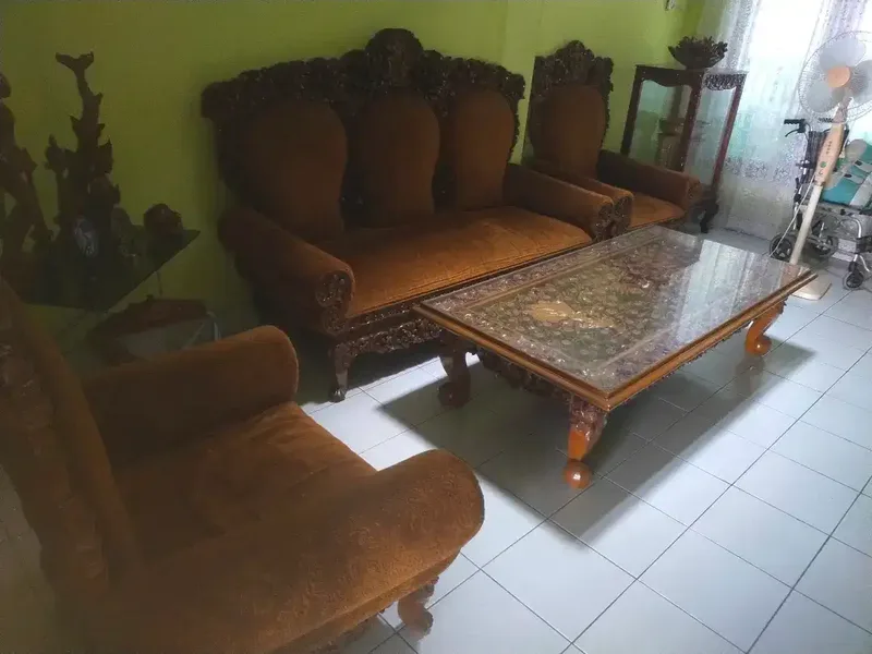 Kursi meja tamu jati ukir bali - Home & Garden in Bali
