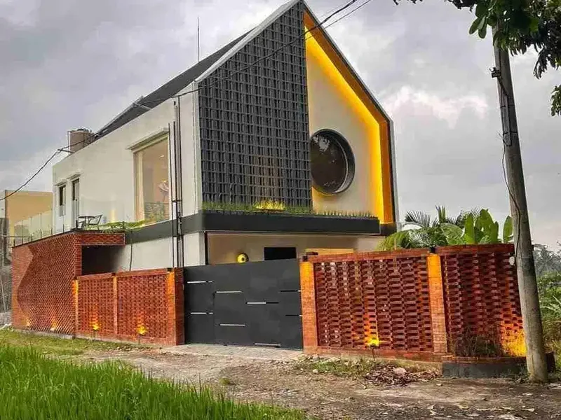 Vila Mewah Bergaya Industrial Modern yang Baru Selesai Dibangun - Real Estate in Bali