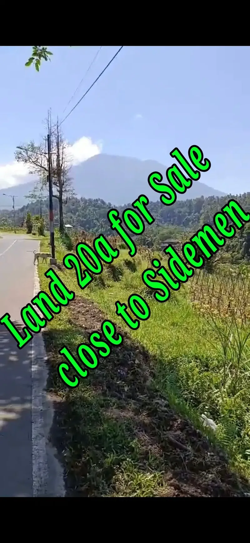 Land 20a for Sale close to Sidemen Traditional Village Bali - Bali in Bali