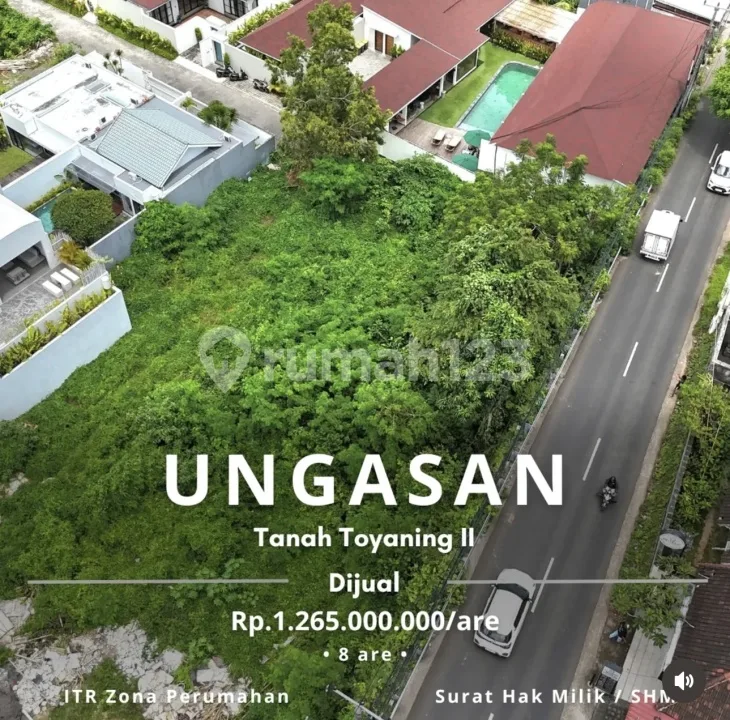 Tanah Ungasan Toyaning Dapat 2 Akses Jalan Lingkungan Villa dan Resto - Bali in Bali