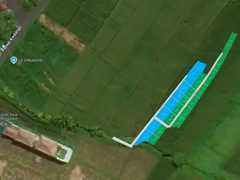 Prime plots land in various size for sale in Kedungu, Tabanan - Real Estate in Bali