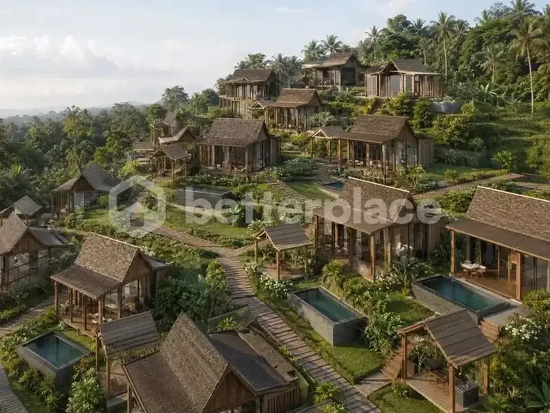 Charming Ubud-Style Villa in Tegalalang 2 Bedrooms with Spacious Tropical Living - Real Estate in Bali