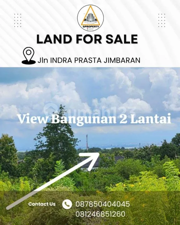 Dijual Cepat Tanah di Depan Gerbang Gwk / Jln Indra Prasta Jimbaran / Kuta Selatan / Badung - Bali - Bali in Bali