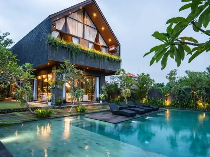 VILLA MEWAH VIEW SAWAH FULL FURNISHED DI SUKAWATI GIANYAR - Real Estate in Bali